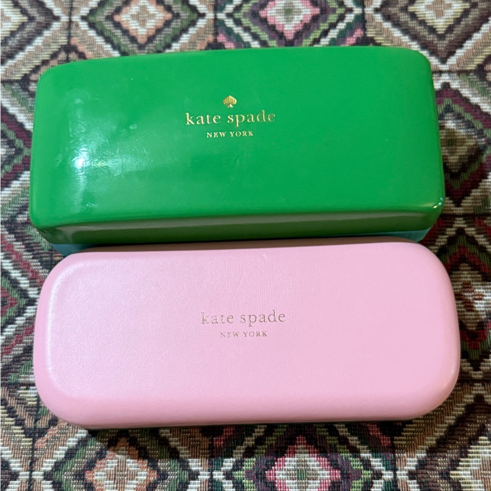 Kate Spade  Green and Pink Lot of 2 Eyeglasses Cases - Picture 8 of 8